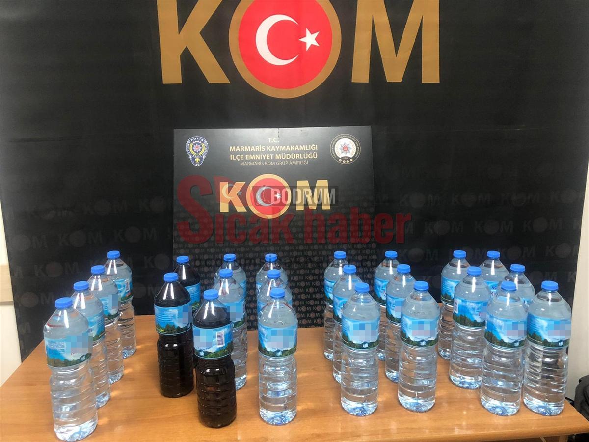 Muğla'da 175 litre sahte içki ele geçirildi