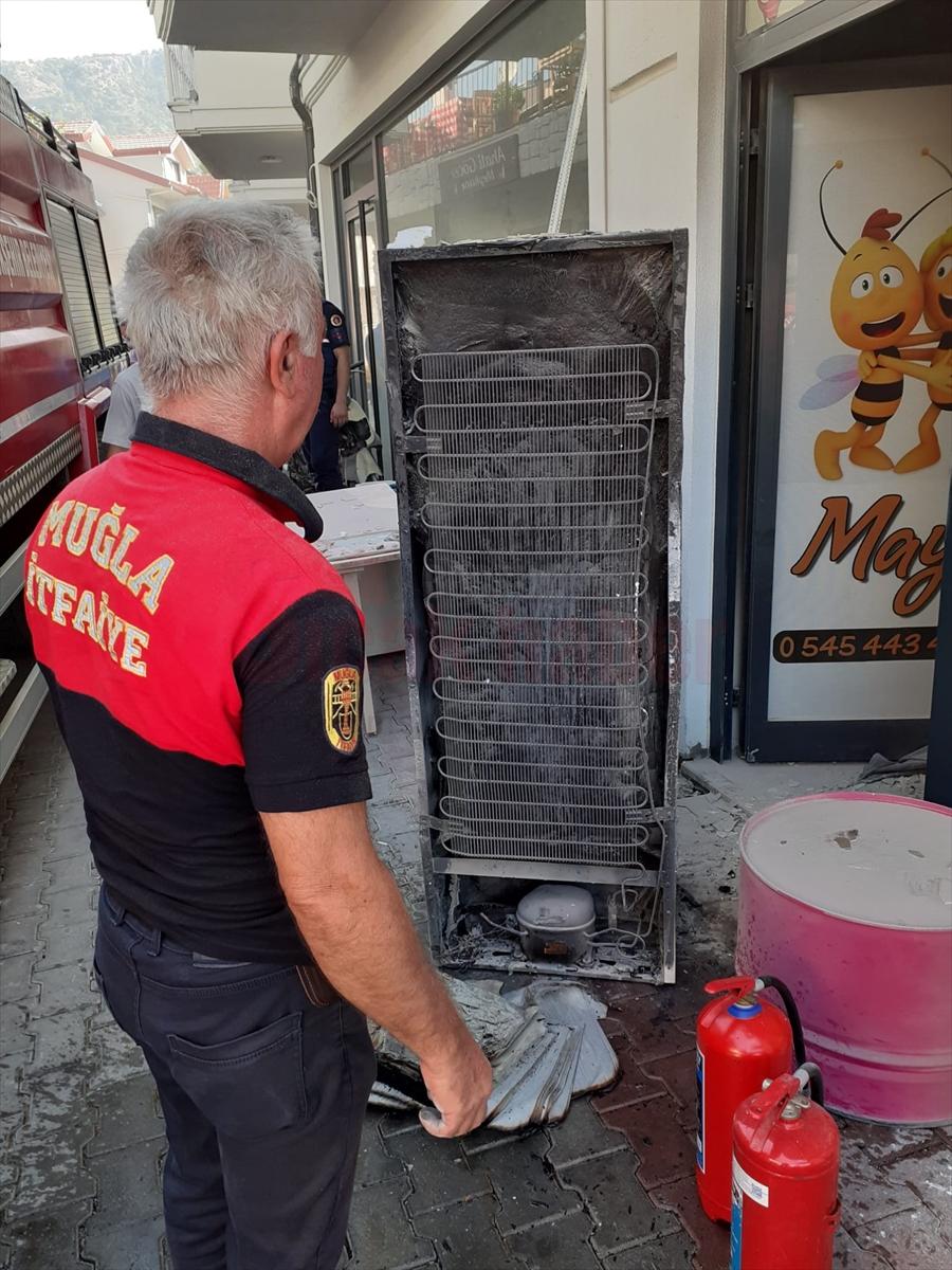 Muğla'da iş yerinde çıkan yangın hasara yol açtı