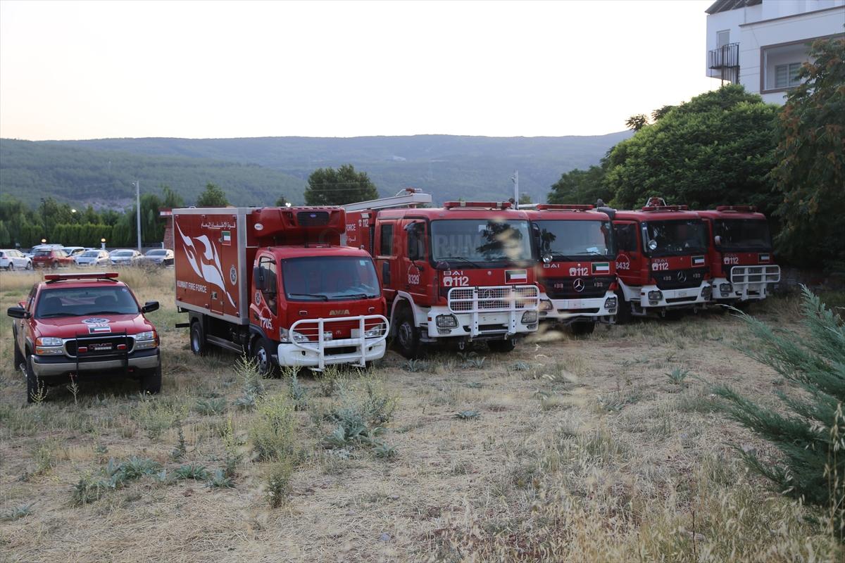 Muğla'daki yangın söndürme çalışmalarına destek veren Kuveyt'ten anlamlı hediye