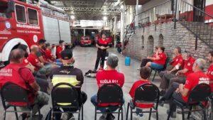 Bodrum'da kurtarma ekiplerine yangın söndürme eğitimi verildi