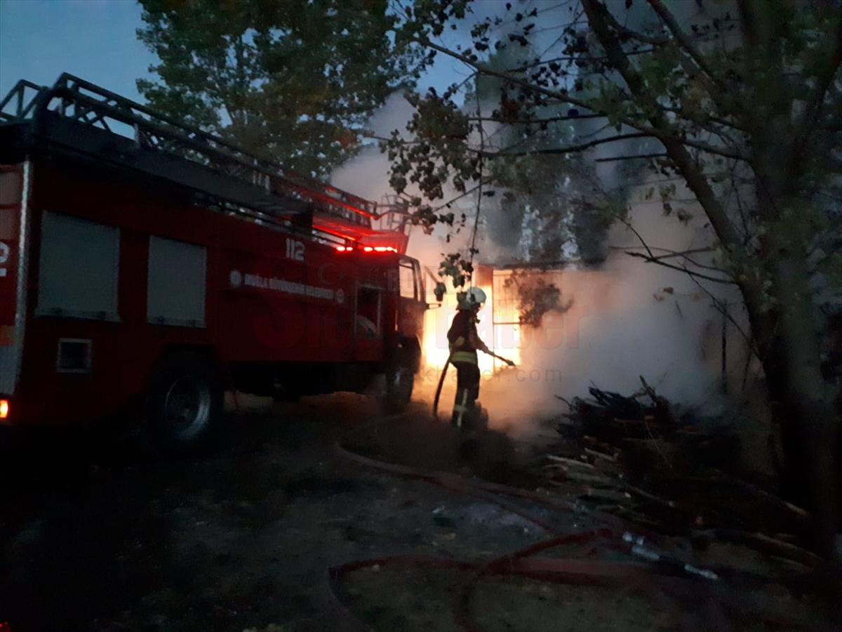 Muğla'da iki evde çıkan yangın hasara neden oldu