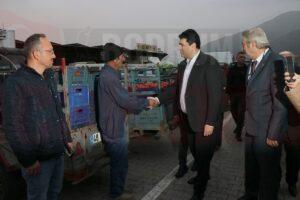 DP Genel Başkanı Uysal, Muğla'da toptancı halinde üreticilerle buluştu