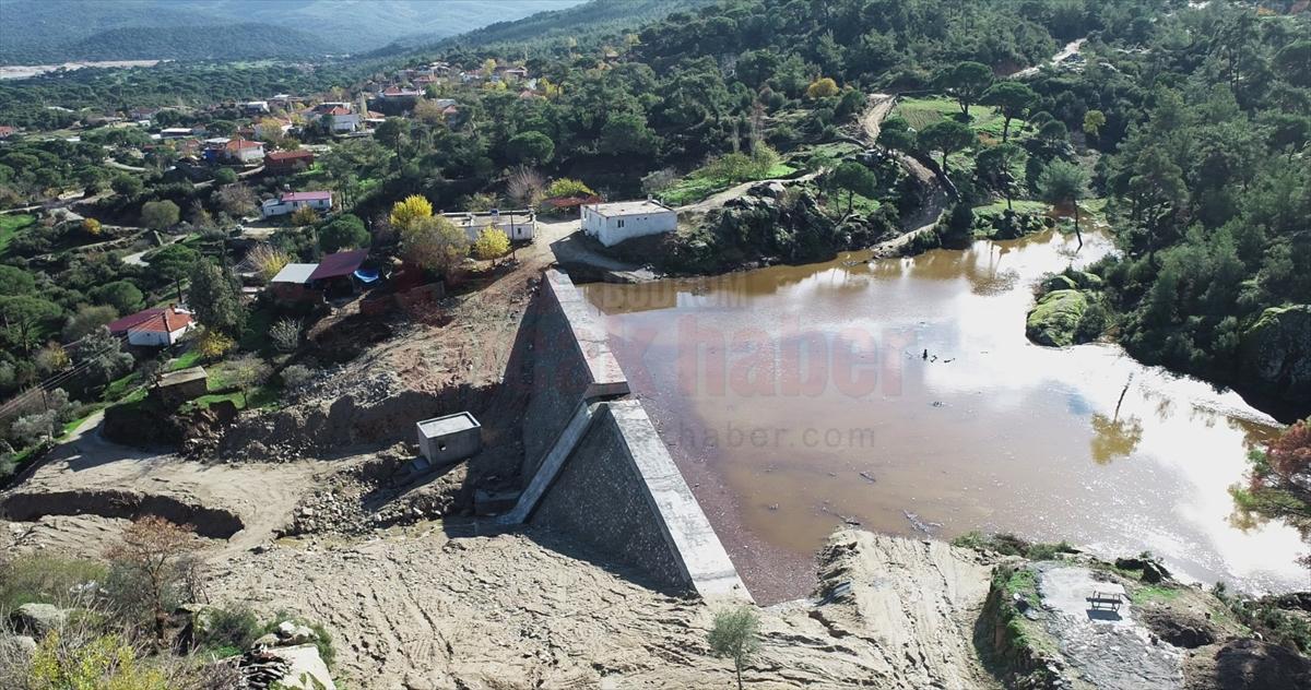 Milas'ta yapımı tamamlanan Çamlıyurt Göleti kırsal kalkınmaya destek oluyor