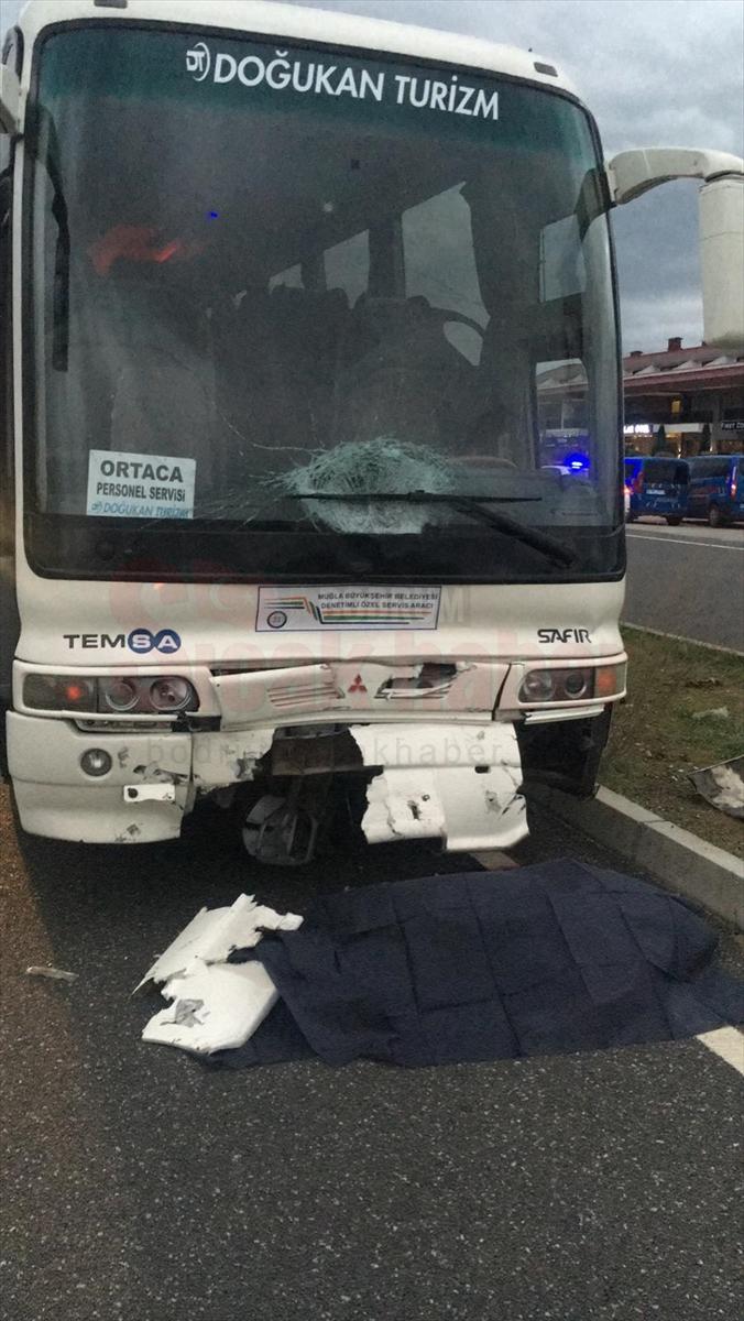 Muğla'da otobüsün çarptığı motosiklet sürücüsü hayatını kaybetti