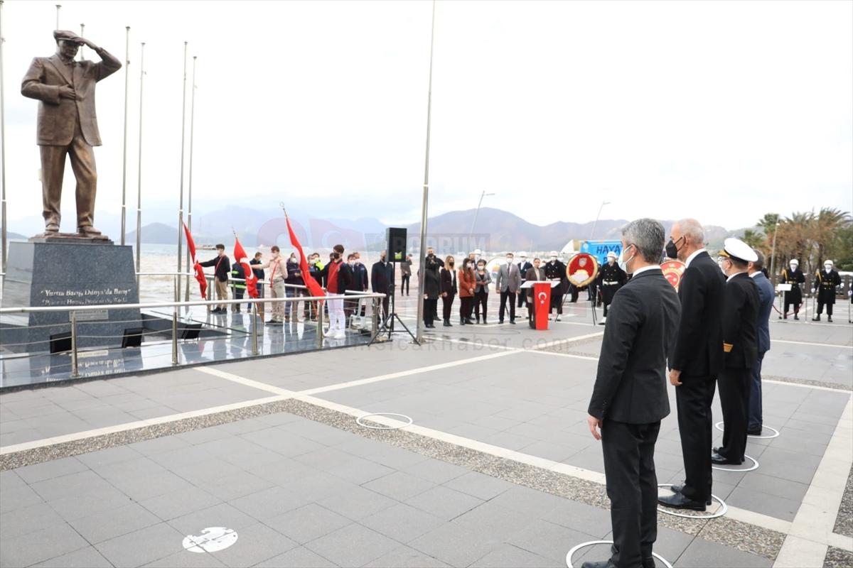 Atatürk'ün Marmaris'e gelişinin 87. yıl dönümü kutlandı