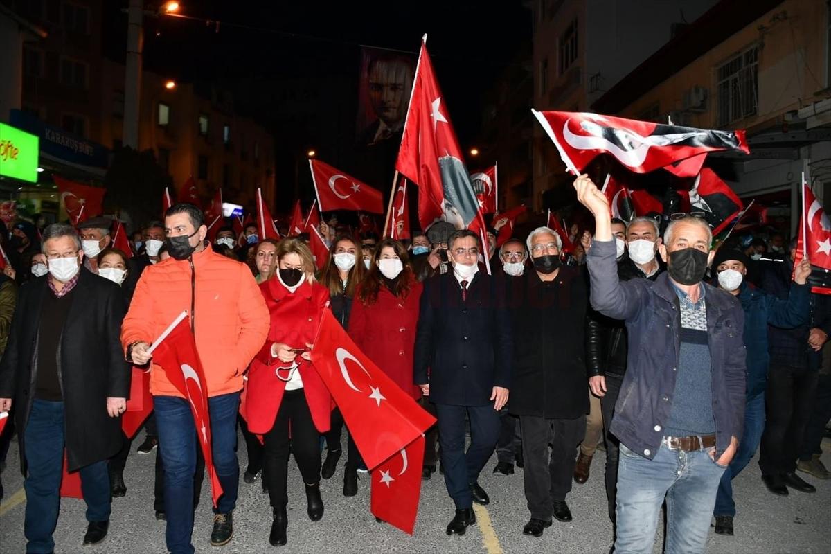 Muğla'da "Ata'ya saygı" yürüyüşü düzenlendi