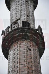 Muğla'da yıldırım isabet eden minare hasar gördü