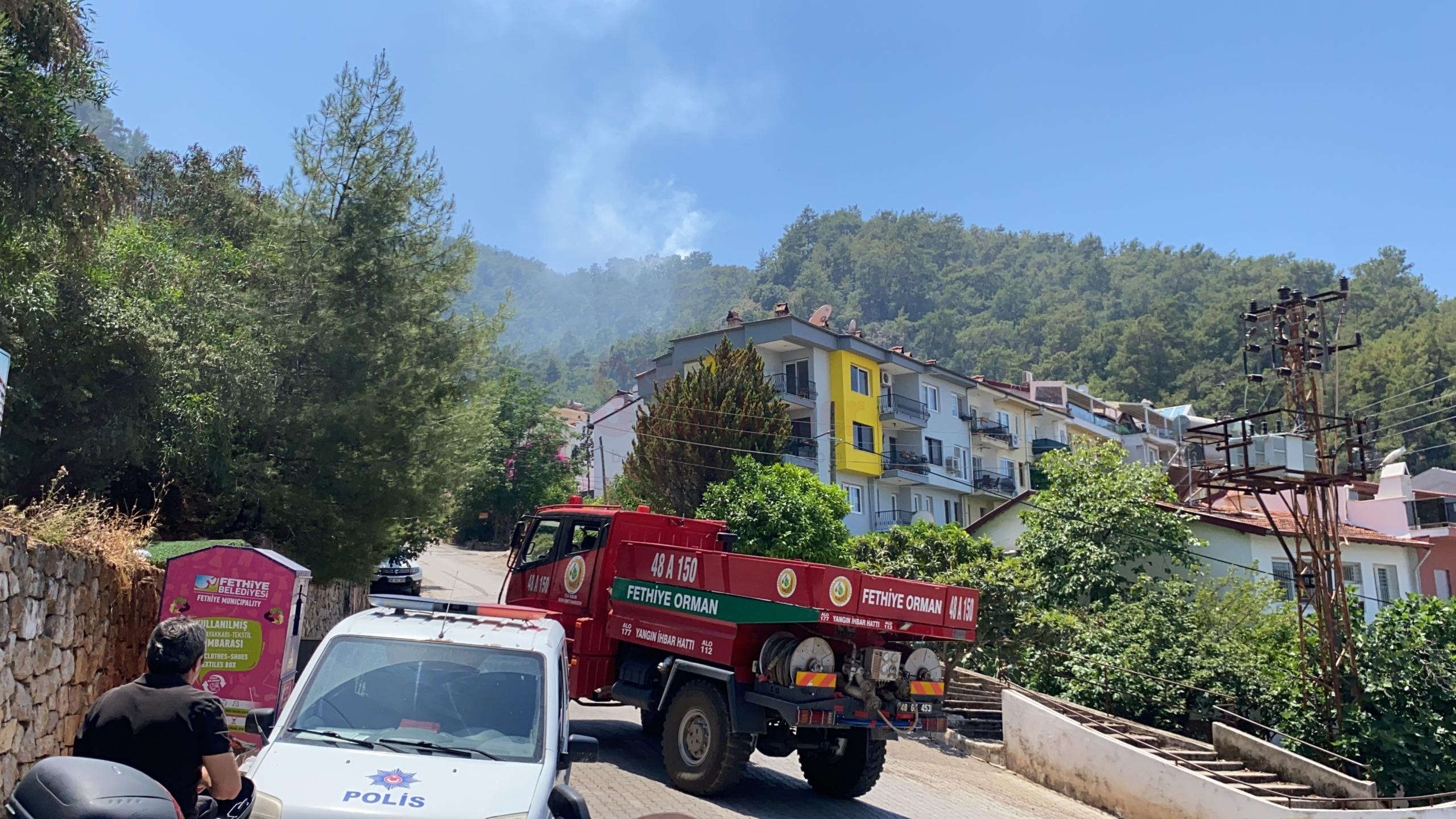 FETHİYE VE SEYDİKEMER'DE ÇIKAN ORMAN YANGINLARI SÖNDÜRÜLDÜ