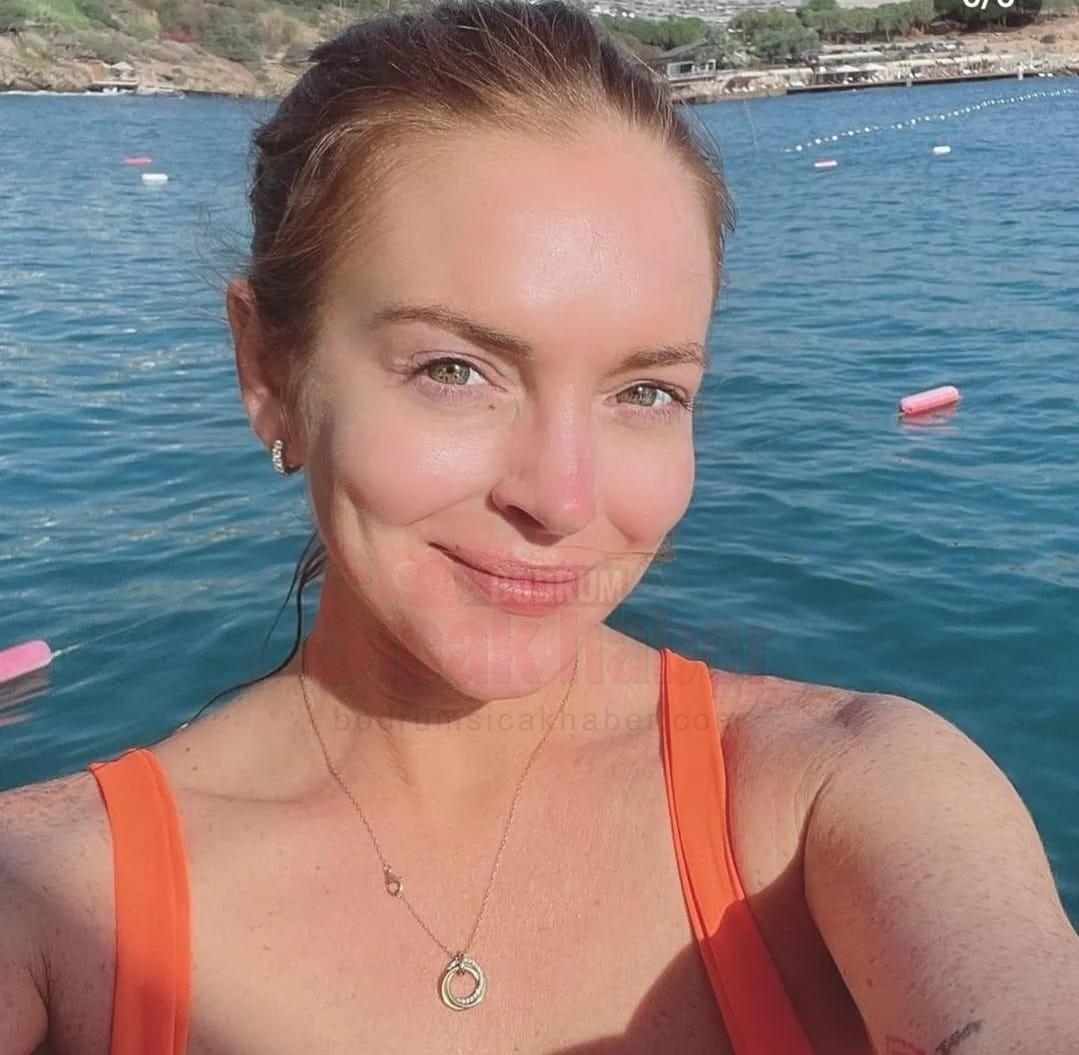 DÜNYACA ÜNLÜ OYUNCU LİNDSAY LOHAN BODRUM'DA BALAYI YAPIYOR