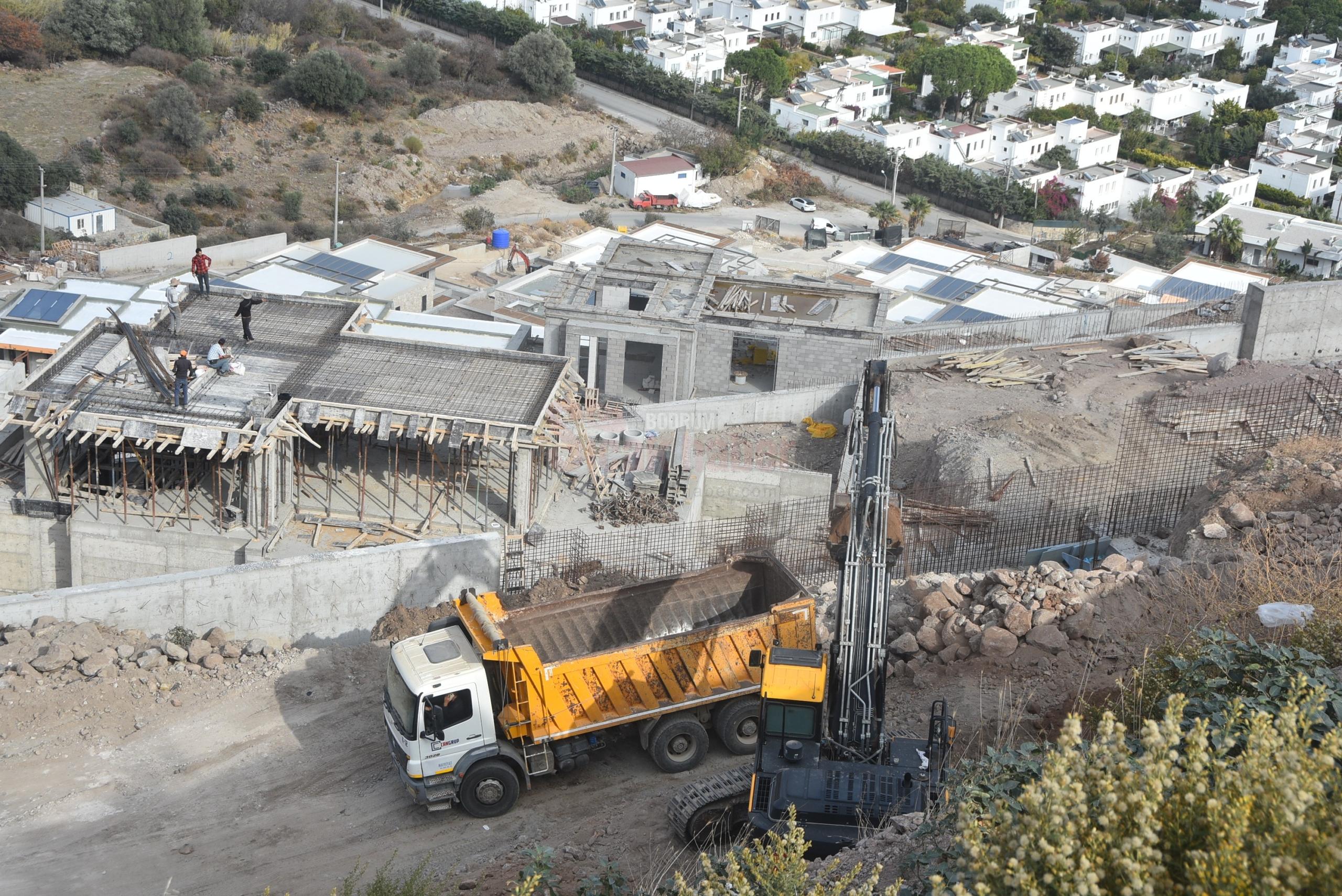 TURİZM SEZONU BİTTİ İNŞAAT SEZONU BAŞLADI BODRUM BELEDİYESİ KAÇAK YAPILARA SAVAŞ AÇTI