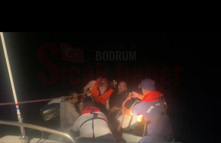 BODRUM'DA 5 DÜZENSİZ GÖÇMEN KURTARILDI