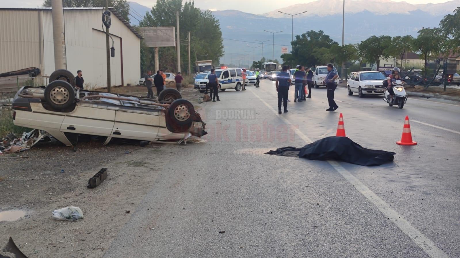 SEYDİKEMER'DE MEYDANA GELEN TRAFİK KAZASINDA 1 KİŞİ ÖLDÜ