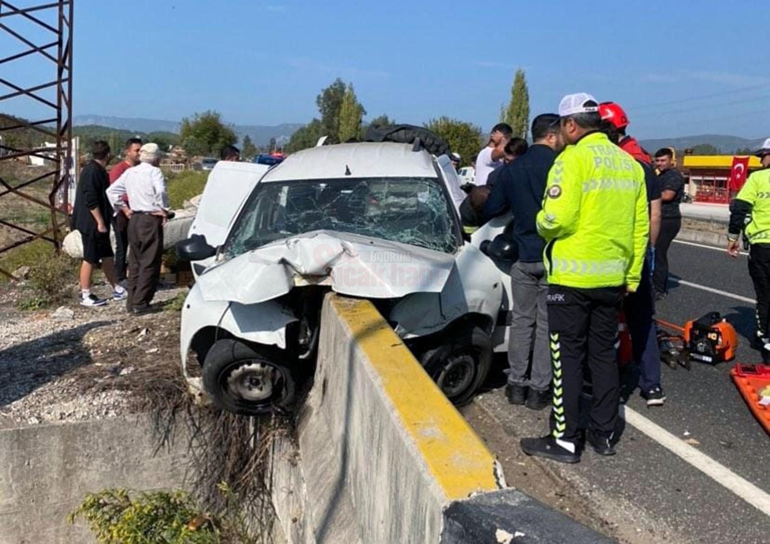 ULA'DA YİNE KAZA; 1 YARALI