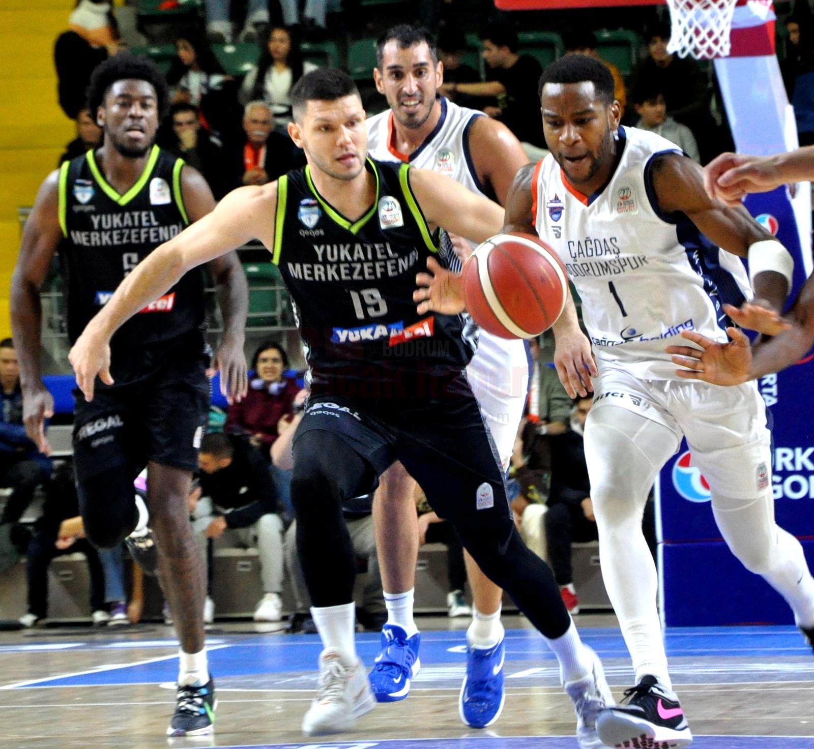 TÜRKİYE SİGORTA BASKETBOL SÜPER LİGİ: ÇAĞDAŞ BODRUMSPOR:88  - YUKATEL MERKEZEFENDİ: 84