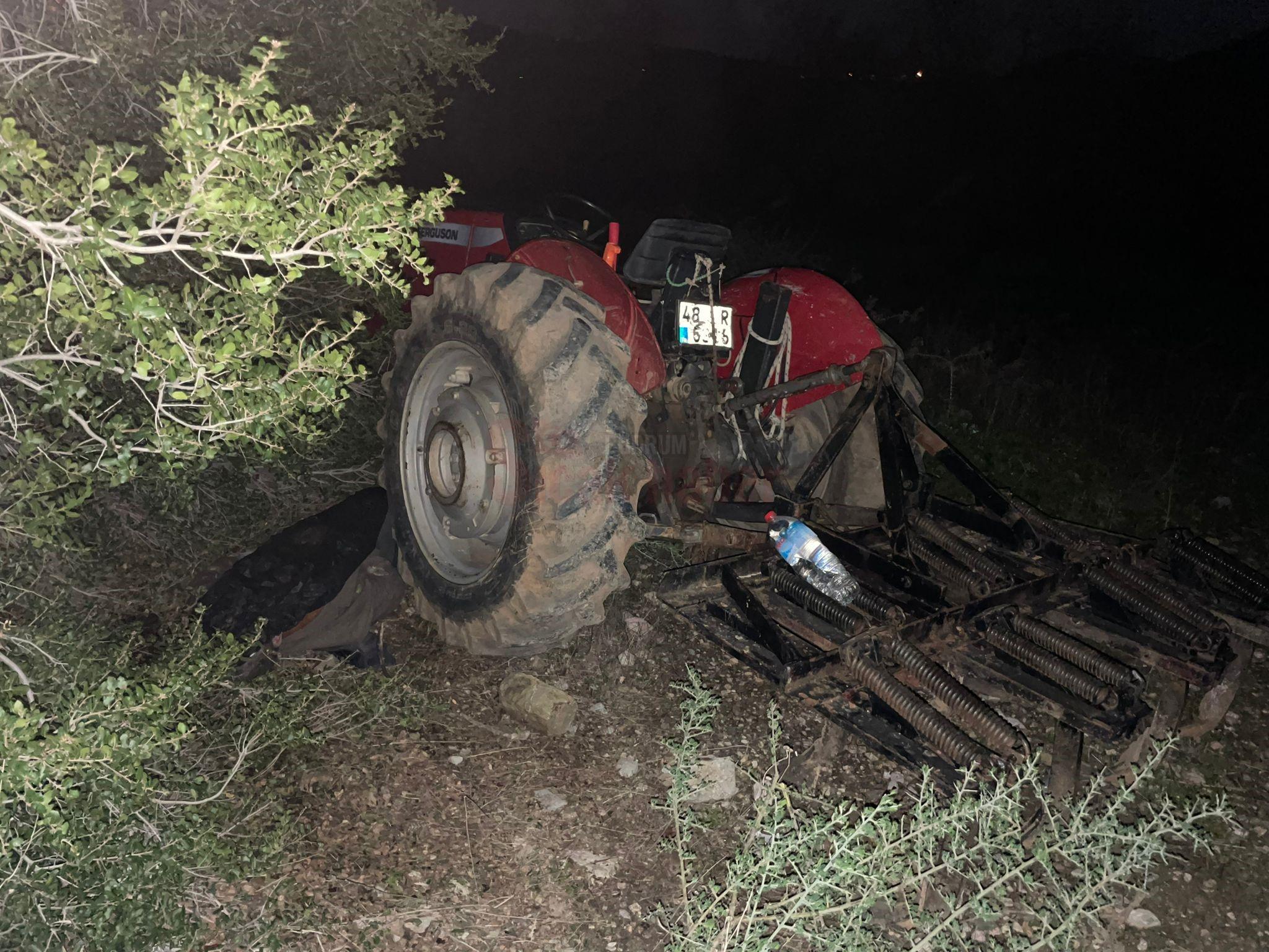 DATÇA'DA TRAKTÖR KAZASI: 1 ÖLÜ