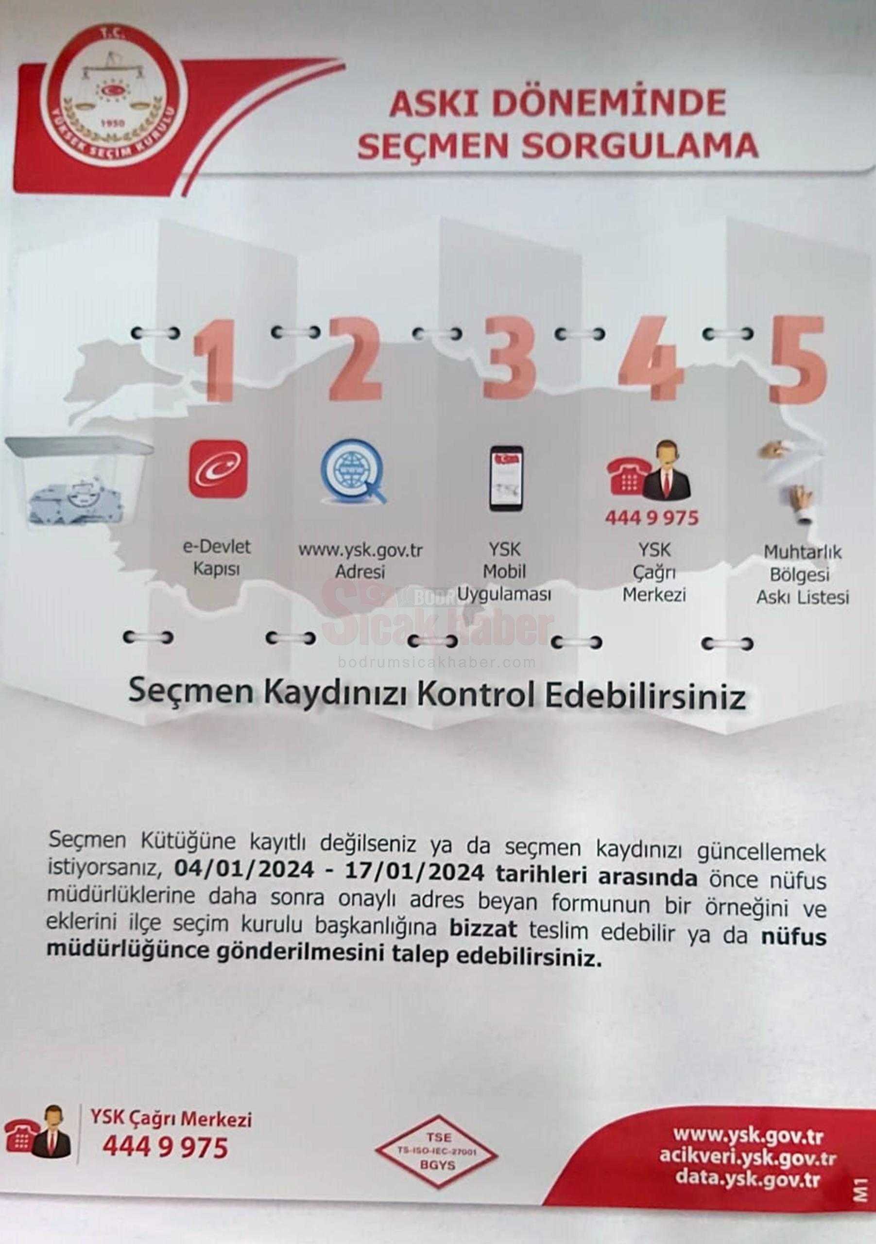 SEÇMEN LİSTELERİ ASKIYA ÇIKTI