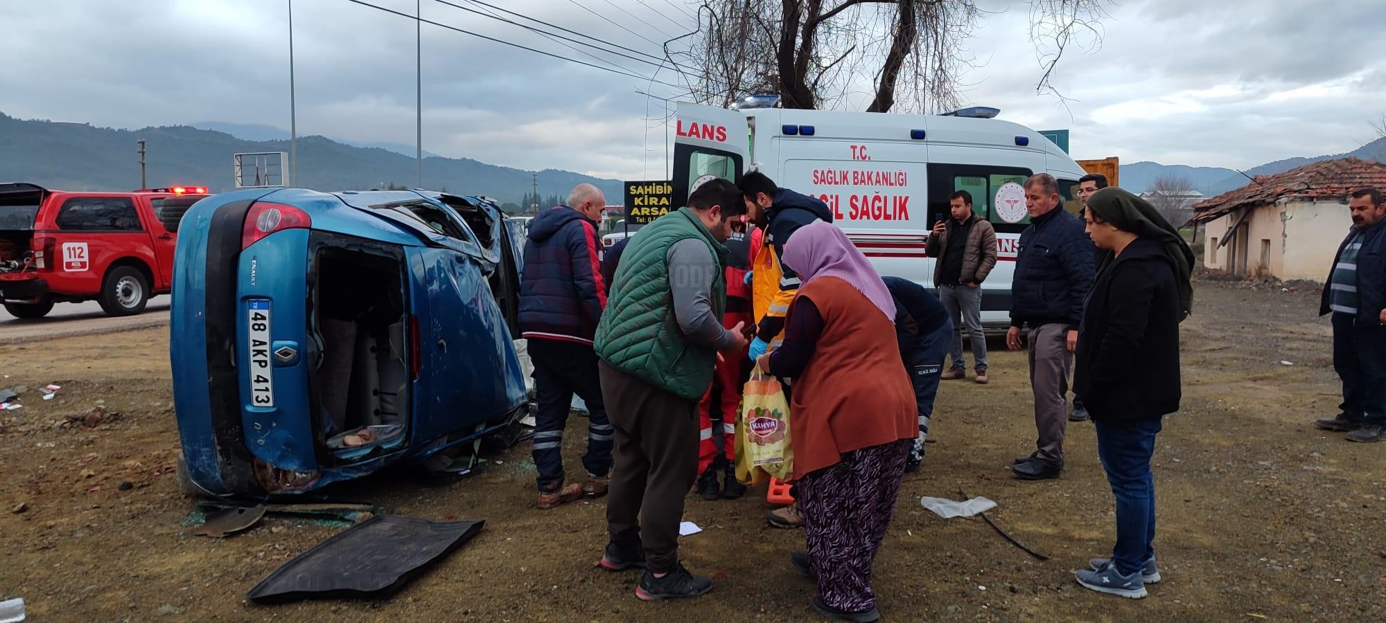 SEYDİKEMER'DE AYNI YERDE BİR DAKİKADA İKİ KAZA