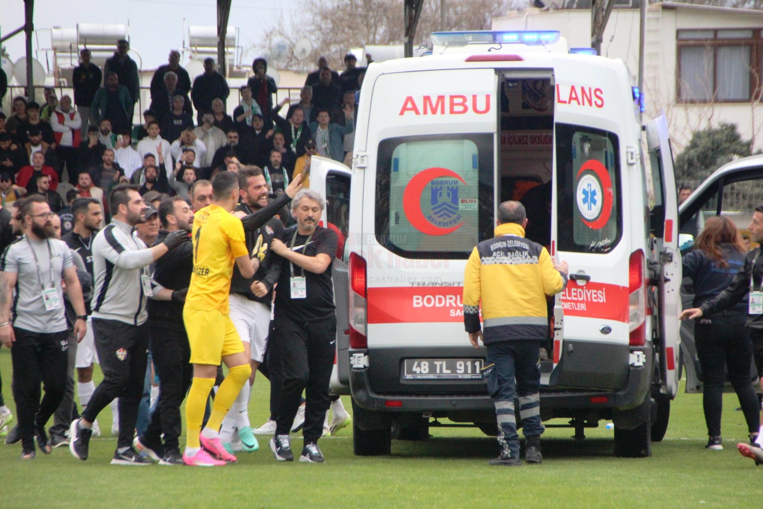 BODRUM'DA GERGİN MAÇ