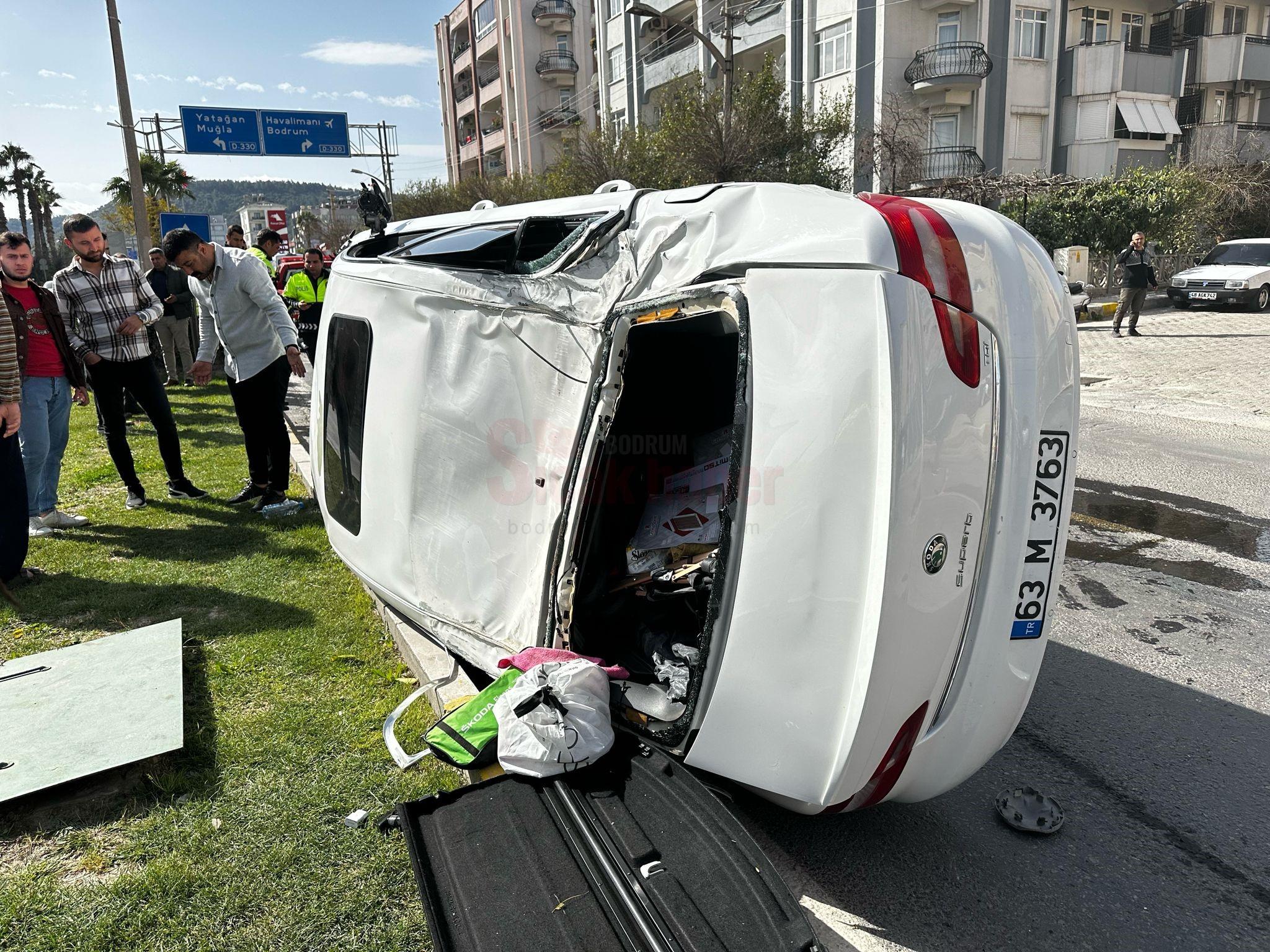 MİLAS'TA TRAFİK KAZASI: 1 YARALI