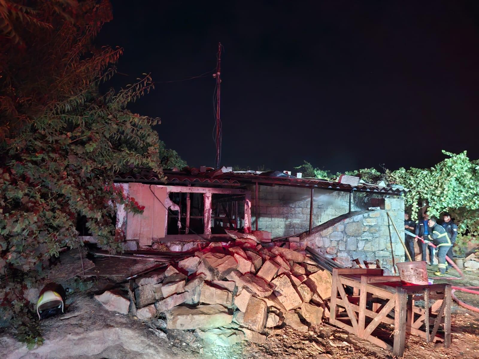 MUĞLA'DAKİ YANGINDA AHIR ALEVLERE TESLİM OLDU