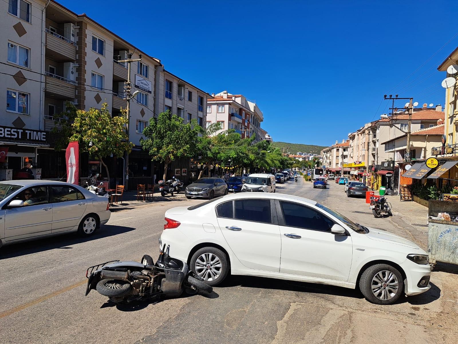 MENTEŞE'DE TRAFİK KAZASI: 1 YARALI