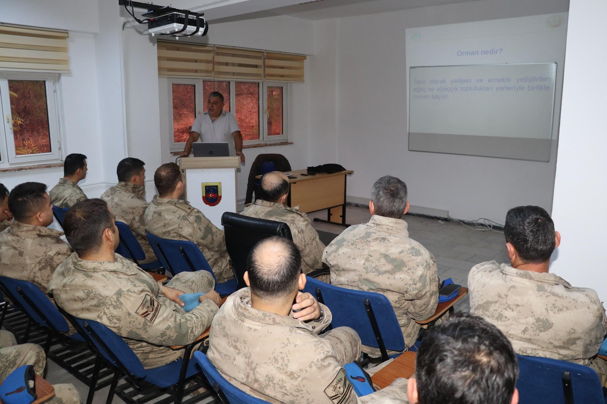 MUĞLA'DA JANDARMA PERSONELİNE ORMAN YANGINI EĞİTİMİ