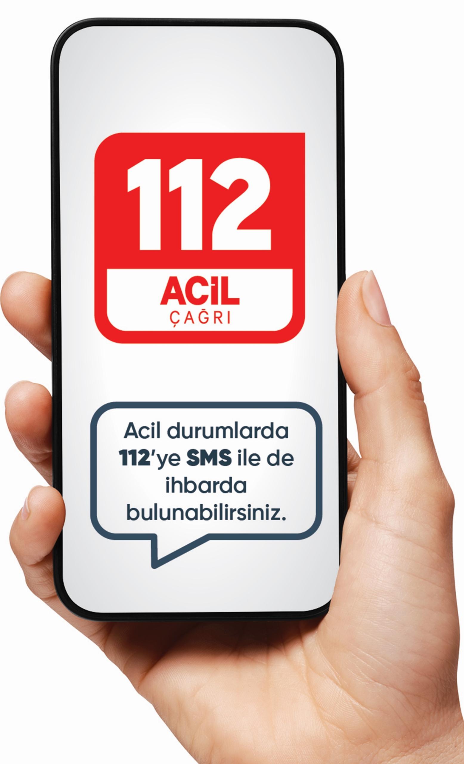 112 ACİL ÇAĞRI MERKEZLERİNE SMS İHBARI İLE DE ULAŞILABİLİYOR