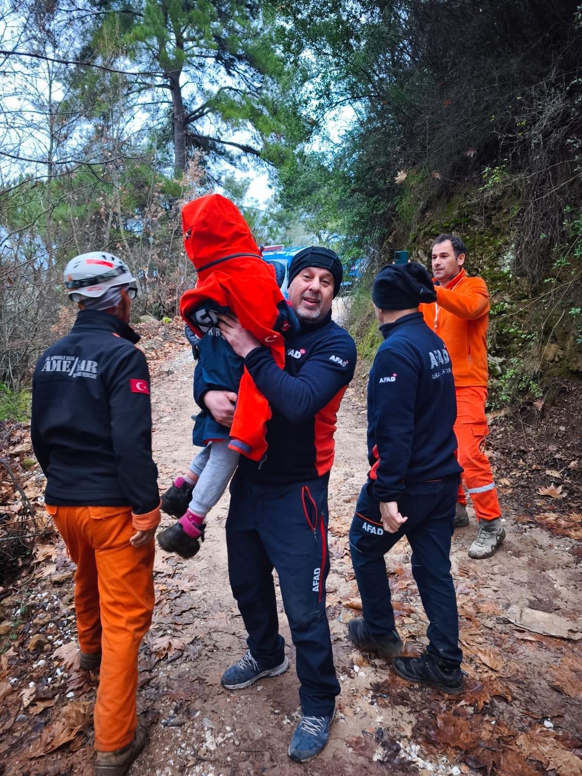 MUĞLA'DA KAYIP ALZAYMIR HASTASI KADIN VE TORUNLARI SAĞ SALİM BULUNDU